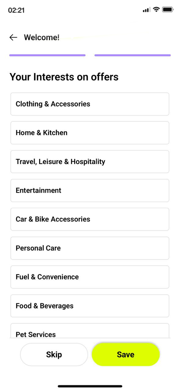 Choose Your Interests